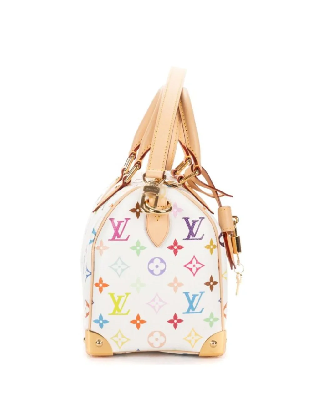 Louis Vuitton Ltd Ed LV Takashi Murakami Speedy Bandouli?re Multicolor Monogram